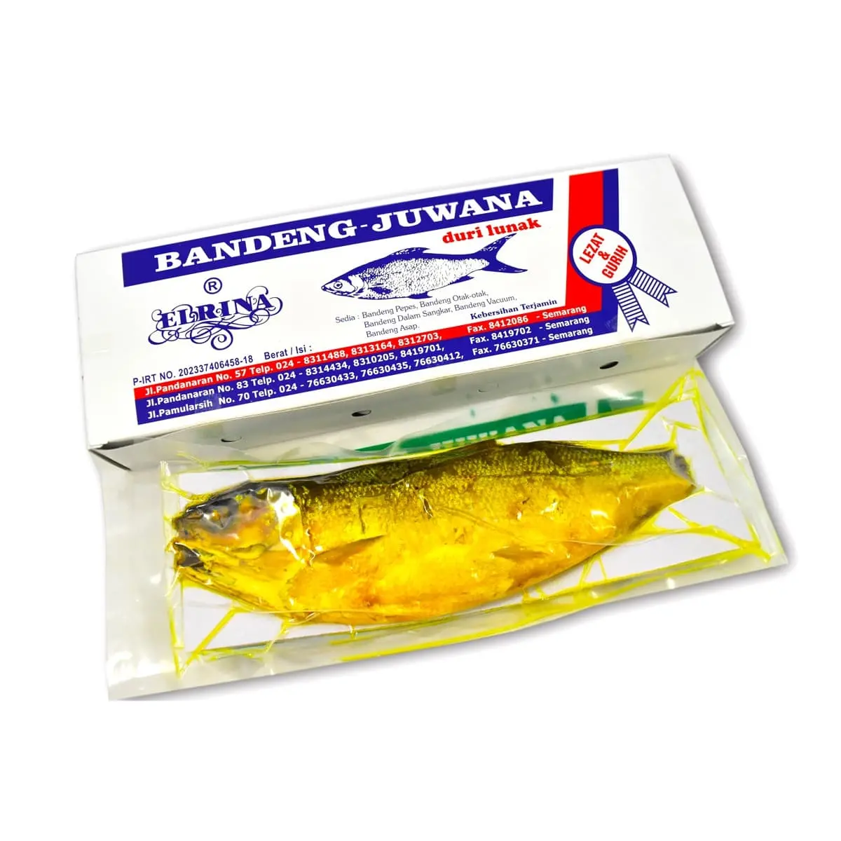 Bandeng Presto Juwana Elrina (vacuum Basah) per 1 ekor asli Semarang