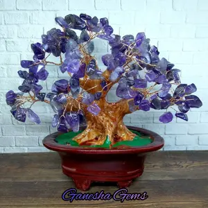 Natural Amethyst Quartz - Pohon Rejeki Bonsai