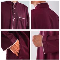 Gambar Pakaian Gamis / Muslim Pria Jubah Asafi AL-ISRA Okechuku - Merah, S dari Okechuku Kota Administrasi Jakarta Barat 5 Tokopedia