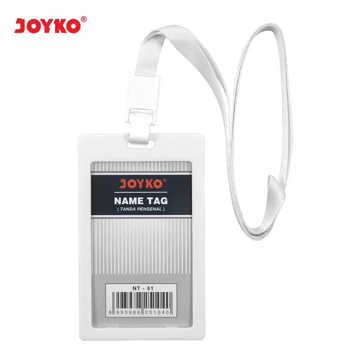 Gambar Joyko Name Tag Gantungan Tanda Pengenal Kartu Nama ID Card Holder - Putih dari CENTRO TRADING Kota Bandung 4 Tokopedia