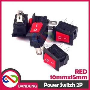 [CNC] ROCKER SWITCH SAKLAR POWER KCD11 10X15MM 250V 3A 125V 6A AC 2 PI