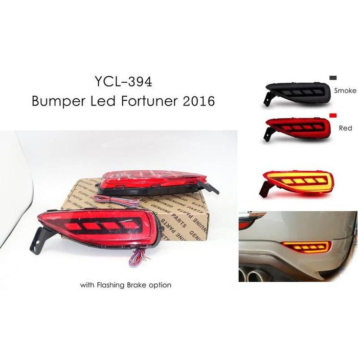 Gambar Lampu Led Reflektor Bemper Belakang Mobil Toyota Fortuner 2016- - Merah dari Daytona Variasi Mobil Kota Administrasi Jakarta Pusat Tokopedia