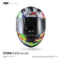 Gambar Helm JPX Full Face Storm X818 Skylord - Super Black dari JPX HELMET Kab. Tangerang 2 Tokopedia