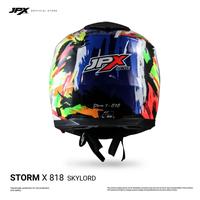 Gambar Helm JPX Full Face Storm X818 Skylord - Super Black dari JPX HELMET Kab. Tangerang 4 Tokopedia