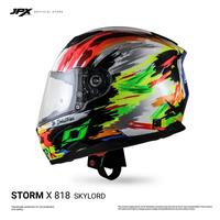 Gambar Helm JPX Full Face Storm X818 Skylord - Super Black dari JPX HELMET Kab. Tangerang 3 Tokopedia