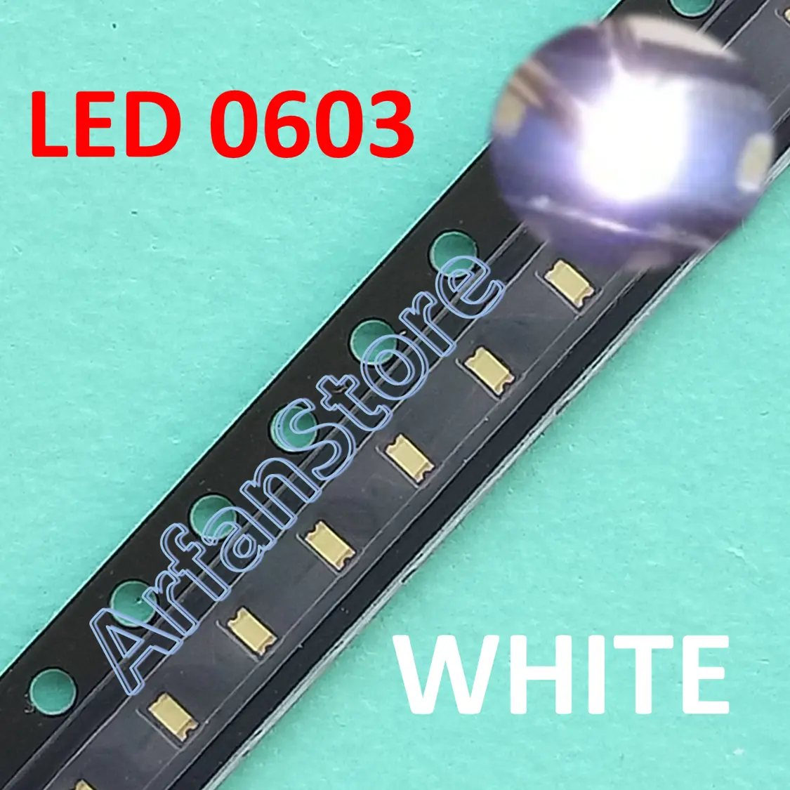 SMD LED 0603 White SMT Super Bright Warna Putih