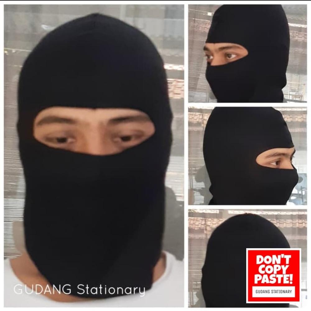 Masker Wajah Hitam TAGGEH - Green Army