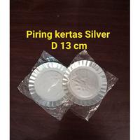 Gambar Piring kertas Silver/piring kue Ultah bulat - silver dari Anugrah Plastik_NEW Kota Surabaya 2 Tokopedia