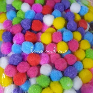 Pompom Warna Warni 15mm (20 pcs)
