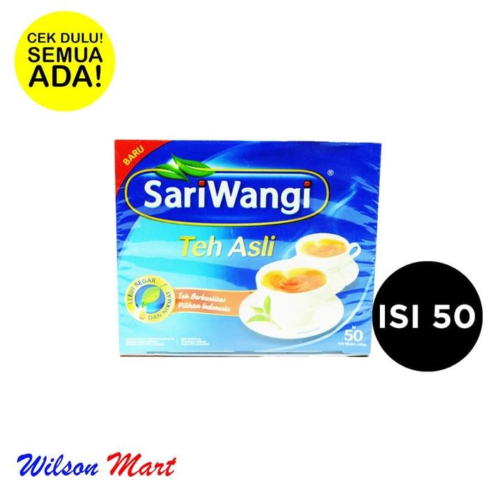 Gambar SARI WANGI TEH ASLI ISI 50 BAG dari Wilson Mart Kota Administrasi Jakarta Barat Tokopedia
