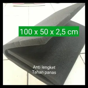 SK - 1 PC REALPICT Alas Busa Tatakan Setrika Anti Lengket Hitam Polos