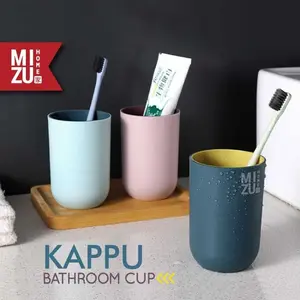 MIZU KAPPU Bathroom Mouth Rinse Cup Tempat Sikat Gigi Gelas Kumur Serbaguna