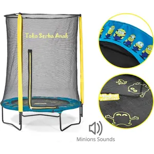 Trampoline Anak Minion Ada Suara Mainan Bounce Up