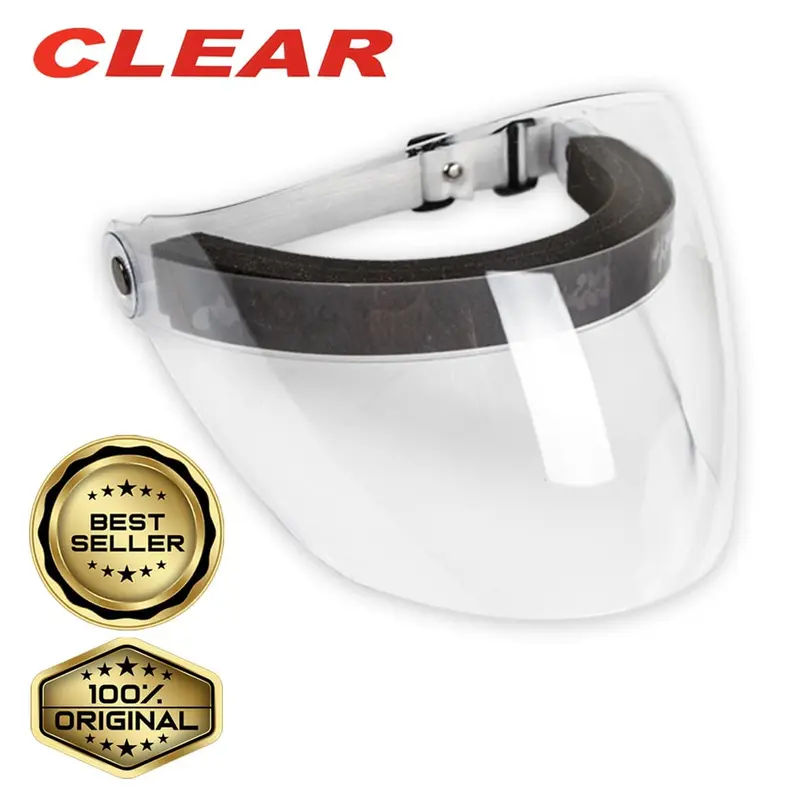 Apd Face Shield CLEAR / Pelindung Wajah Bisa Buka Tutup + Masker Scuba 1