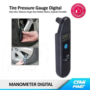 Manometer Digital Alat Ukur Tekanan Ban Mobil Motor Sepeda 100 Psi G01