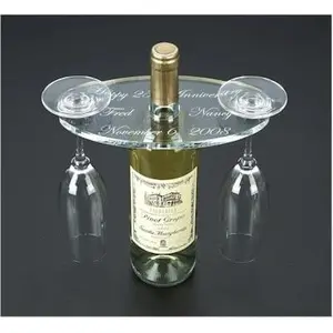 AKRILIK wine botol gelas tempat display standing rak minuman