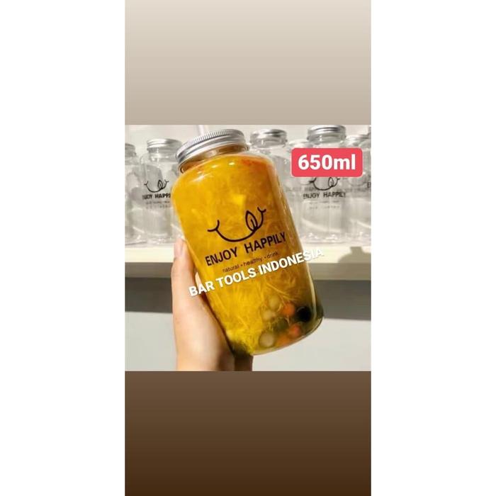 Gambar PET Botol bulat besar 650 ml Clear / Transparan, Tebal, Tutup Silver dari BAR TOOLS INDONESIA Kota Malang Tokopedia