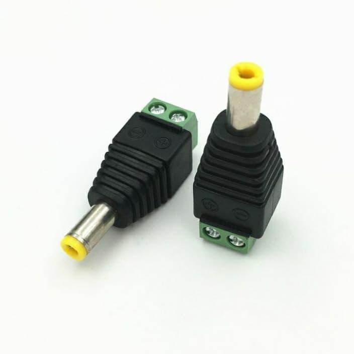 JACK DC male adaptor jack dc conector cctv 2