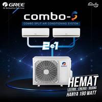 Gambar GREE AC COMBO S 1/2 PK + 3/4 PK 2 KONEKSI (GWC-0507CSS) INVERTER - Unit Only dari Selka ID Specialist AC Kota Administrasi Jakarta Barat 2 Tokopedia
