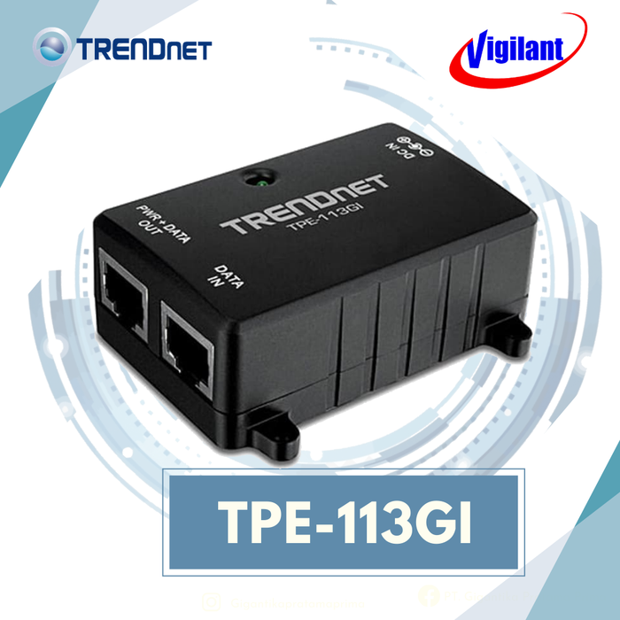 TRENDNET TPE 113GI - Commutateur PoE 1 Port (Neuf, Jamais Utilisé)