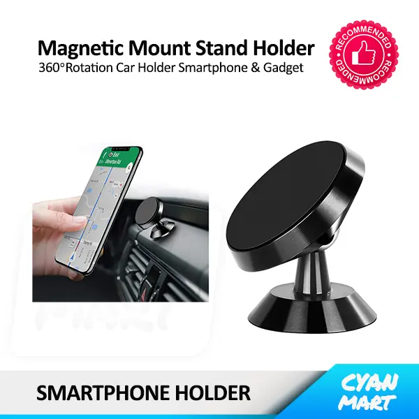 Gambar Holder Hp Mobil Magnetic Car Holder Vent Mount 360° Bracket Hp Magnet - STAND HOLDER dari CyanMart Kota Administrasi Jakarta Barat 5 Tokopedia