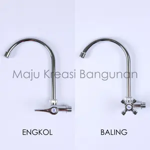 TERMURAH Kran Angsa Baling Cuci Piring Keran Air Sink Stainless Stanli