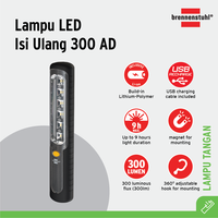 Gambar Lampu Senter Tangan Brennenstuhl LED Isi Ulang Manual 300 AD / Lampu Penerangan dengan Magnet & Gantungan - 1178590100 dari Brennenstuhl Indonesia Kota Administrasi Jakarta Utara 1 Tokopedia