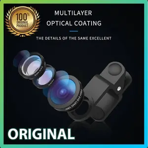 Lensa Zoom HP 3 in 1. Fish Eye, Ultra Wide, Macro