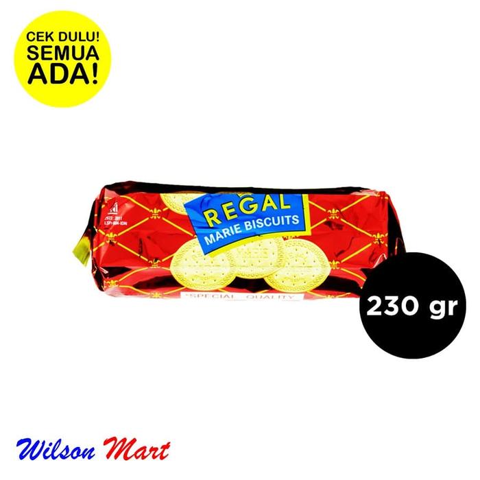 Gambar REGAL MARIE BISCUITS BISKUIT SPECIAL 230 GRAM dari Wilson Mart Kota Administrasi Jakarta Barat Tokopedia