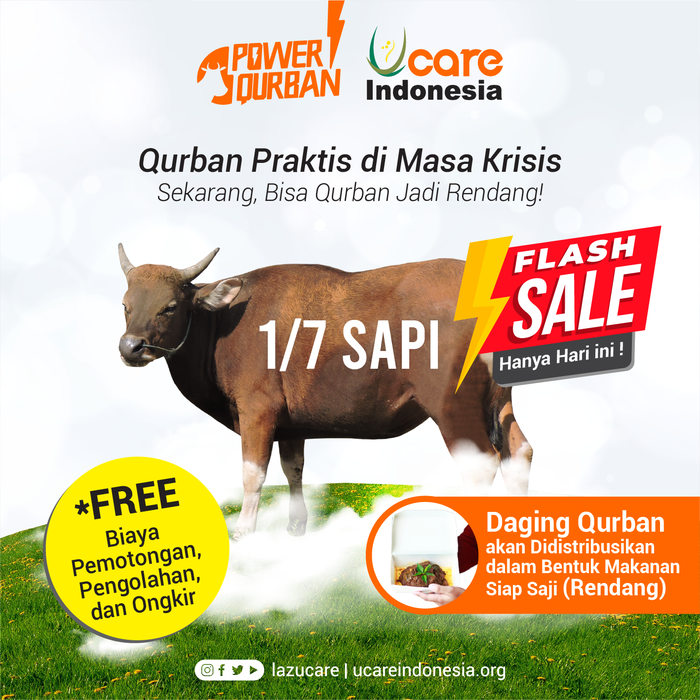 Gambar FLASH SALE POWER QURBAN dari laz ucare Kota Bekasi Tokopedia