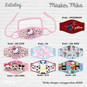 Masker Anak Cewek Mika Faceshield by Selove