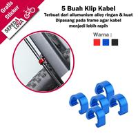 Gambar Clip Cable Housing Klip Penjepit Kabel Rem Shifter Sepeda - Biru dari Sepedalova Kota Serang 2 Tokopedia