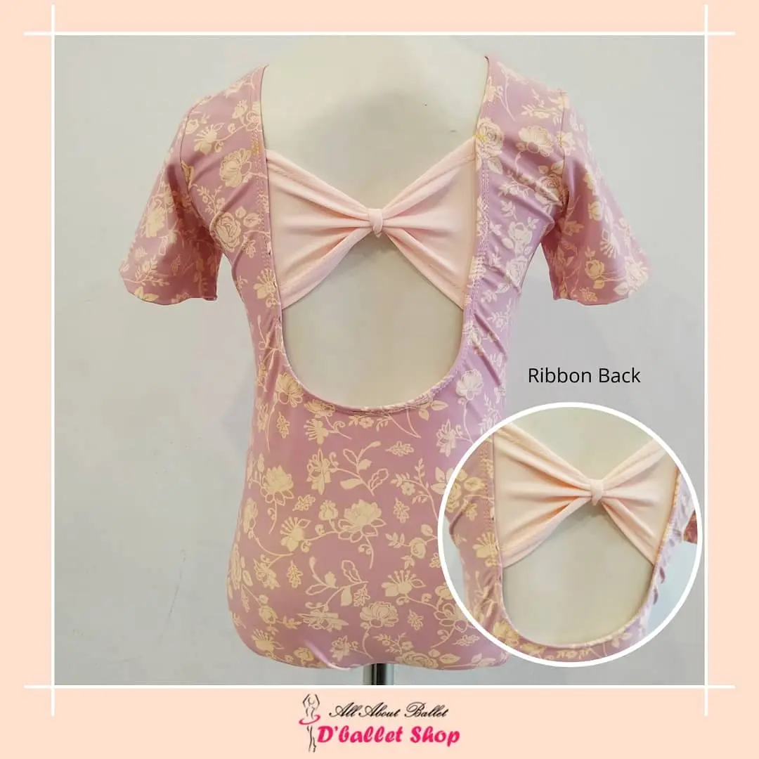 Baju Ballet / Leotard Ballet Motif Pink Rose 10 Pasdedeux