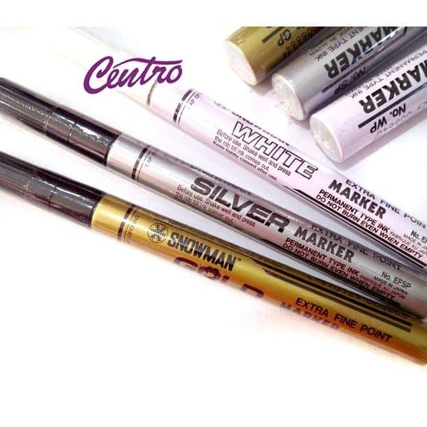 Gambar SNOWMAN MEDIUM MARKER/ SPIDOL SNOWMAN BERUKURAN SEDANG - Gold dari CENTRO TRADING Kota Bandung Tokopedia