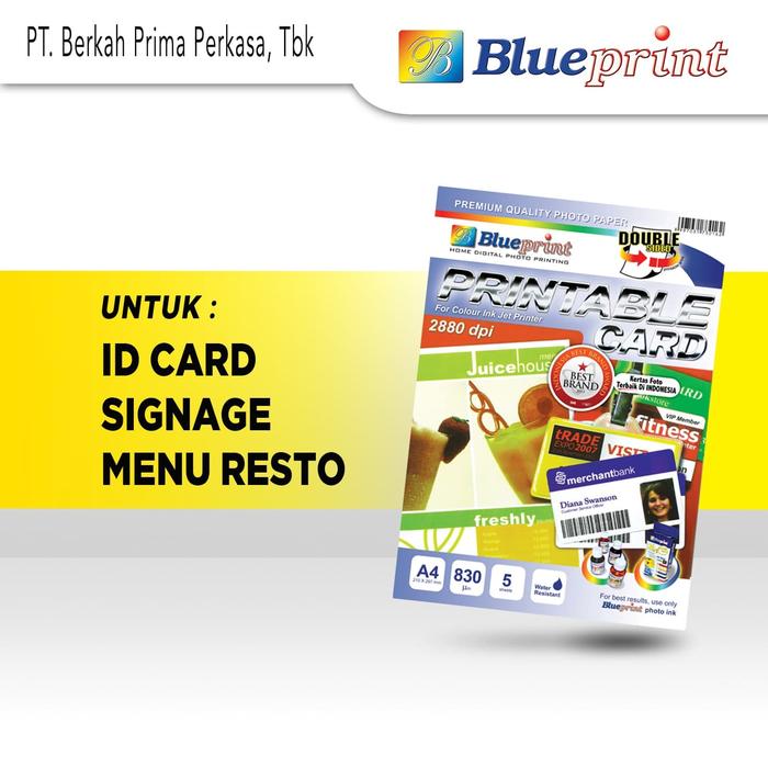 Gambar Printable Card White, / ID Card White BLUEPRINT A4 dari Blueprint Indonesia Kota Administrasi Jakarta Utara Tokopedia
