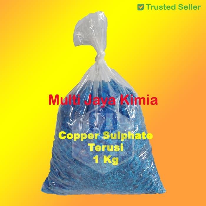 Gambar Copper Sulphate / Terusi / CuSO4 1Kg dari Multi Jaya Kimia Kota Tangerang Selatan Tokopedia