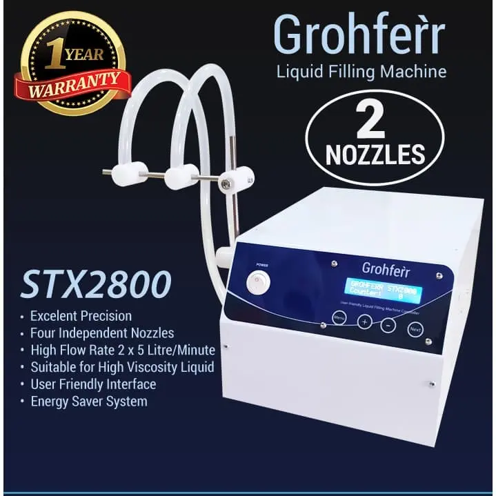 2 NOZZLE STX2800 Liquid filling machine mesin pengisi cairan botol isi