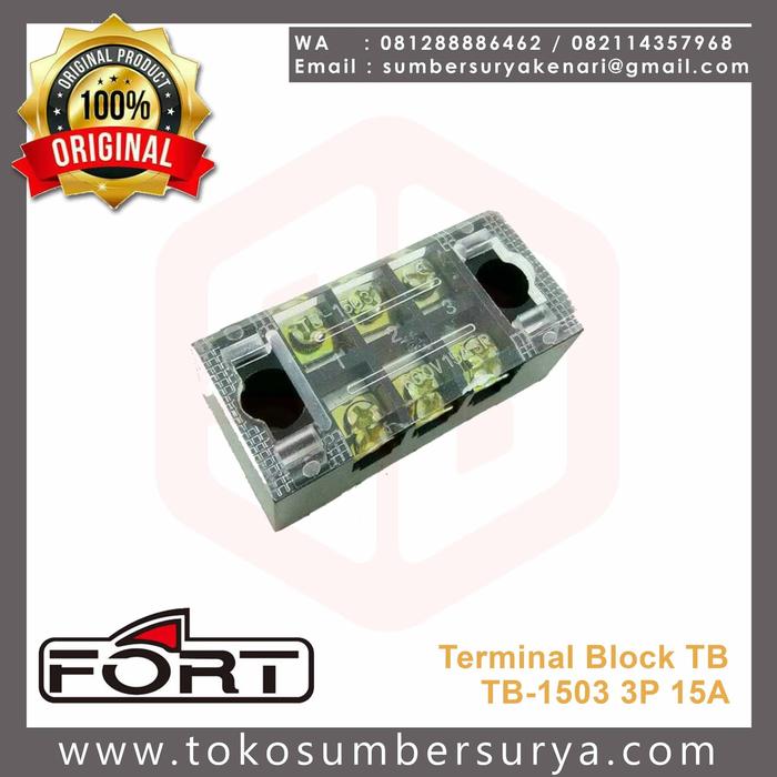 Jual Terminal Block TB-1503 / TB1503 3 Pole 15A Fort - Jakarta Pusat ...