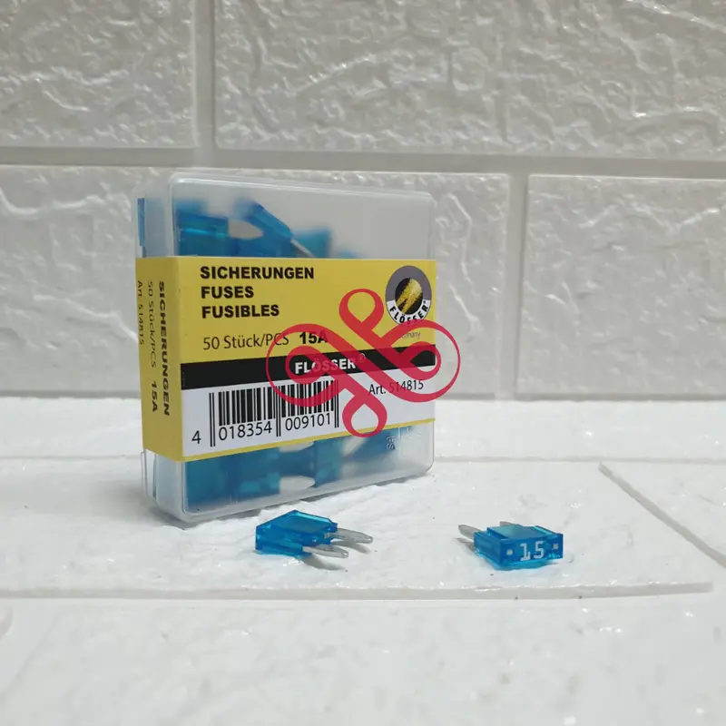 FUSE DX MINI 15A FLOSSER GERMANY - SEKRING TUSUK / TANCAP KECIL 0