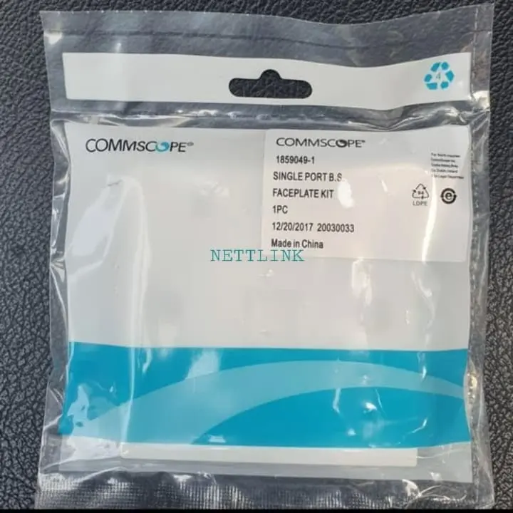 Faceplate 1 hole AMP/ commscope