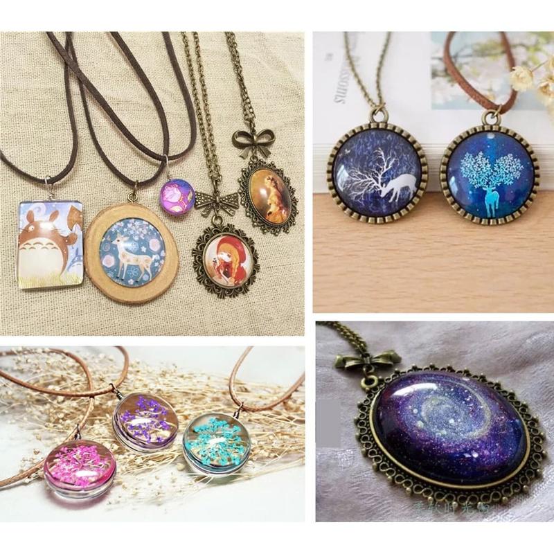 Frame Kalung Vintage Fit 3x4CM cameo cangkang sulam charm cabochon 4