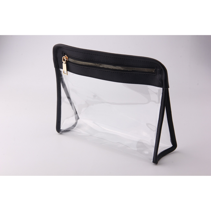 Gambar Dompet Tas Transparan Perlengkapan Wanita - Hitam dari Ziper Online TokTok Kota Bandung Tokopedia