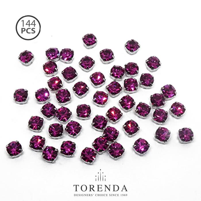 Gambar 144 PCS Torenda Rhodium Payet Jahit Montes 20SS - Fuchsia - 12ss dari Torenda Kota Administrasi Jakarta Pusat Tokopedia