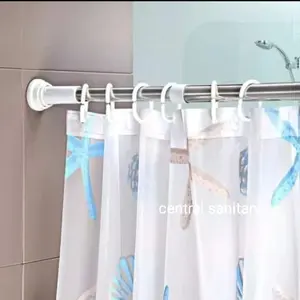 tiang lurus shower curtain stainless tiang tirai hordeng kamar mandi