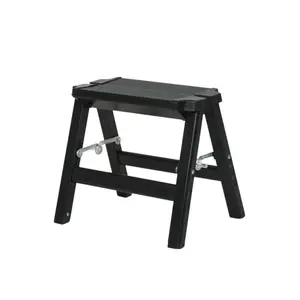 Krisbow Tangga Aluminium 1 Step Stool Tangga Lipat 1 Pijakan Hitam