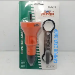Adaptor Tang Rivet Mesin Bor Tangan Wipro