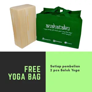 balok yoga / block yoga kayu