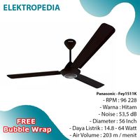 Gambar Panasonic - Ceiling Fan EY1511K ( Black Edition ) dari ELEKTROPEDIA Kota Administrasi Jakarta Pusat 3 Tokopedia