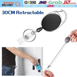 Gantungan Kunci Retractable Keychain Flexible Yoyo Tarik ID Card
