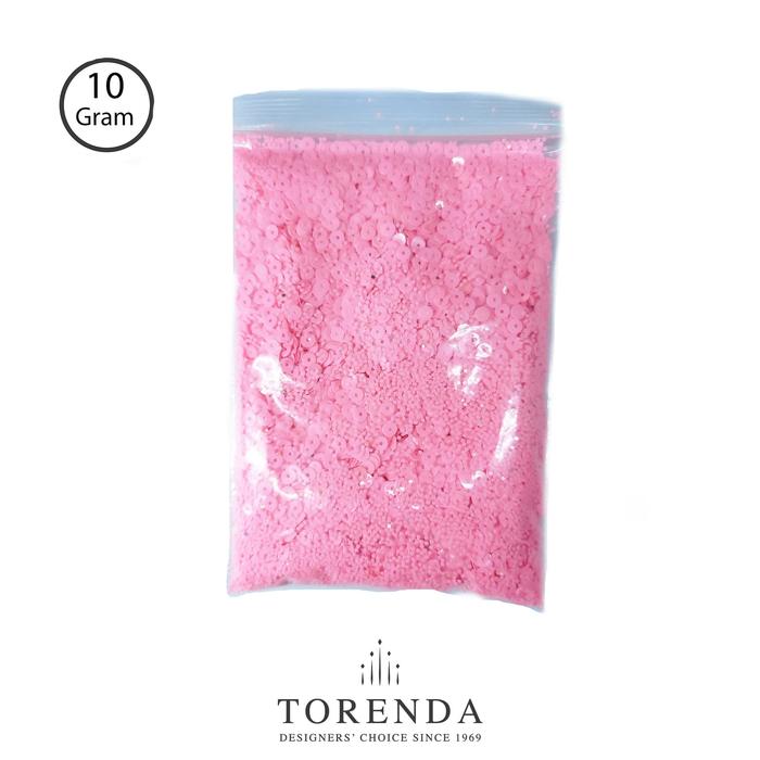 Gambar Torenda Payet Sequin Flat 4mm Pink Dove/ 10 gram dari Torenda Kota Administrasi Jakarta Pusat Tokopedia
